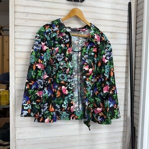 Dana Buchman Colorful Floral Jacket